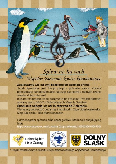 Śpiew na łączach – wspólne śpiewanie kontra koronawirus Śpiew na łączach – wspólne śpiewanie kontra koronawirus