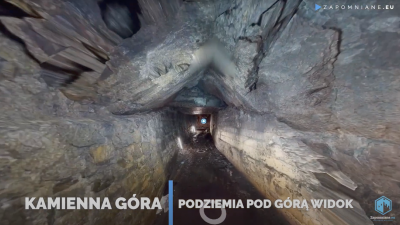 Podziemia pod górą Widok w Kamiennej Górze