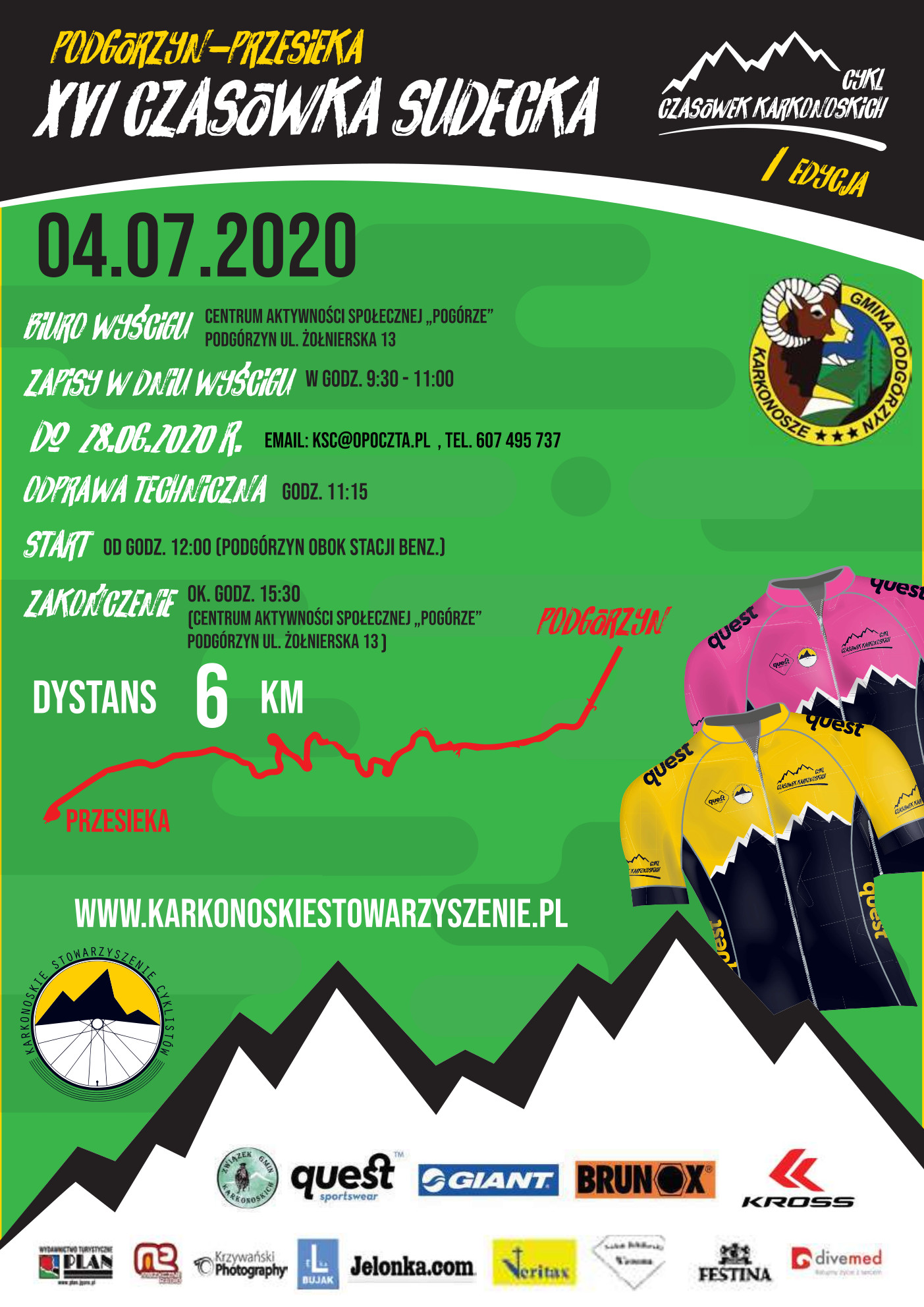 XVI Czasówka Sudecka Jazda indywidualna na czas Podgórzyn – Przesieka