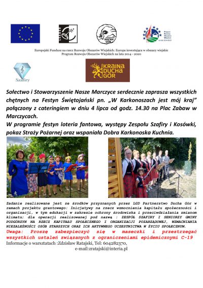 W Karkonoszach jest mój kraj – Festyn Świętojański w Marczycach W Karkonoszach jest mój kraj – Festyn Świętojański w Marczycach