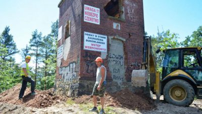 Wieża sołtysia w remoncie
