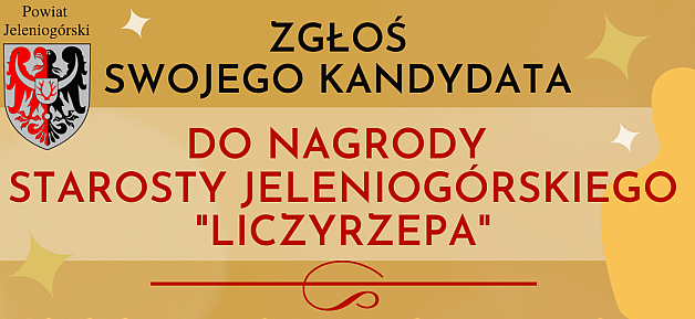 Nagrody Starosty “Liczyrzepa”2020 – czas na zgłoszenia