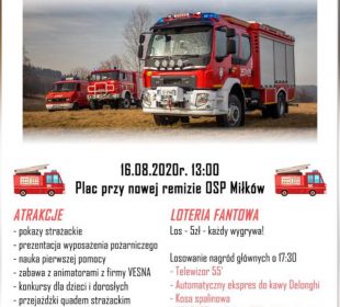 Charytatywny festyn strażacki w Miłkowie juz w niedzielę