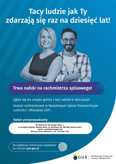 Jelenia Góra- trwa nabór kandydatów na rachmistrzów spisowych