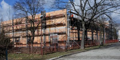 Trwają prace przy budowie hali sportowej przy SP nr 8