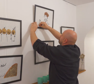 Wyjątkowa wystawa Lniany czerwiec w Caffe Szept