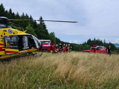 Akcja ratownicza w Sokolikach