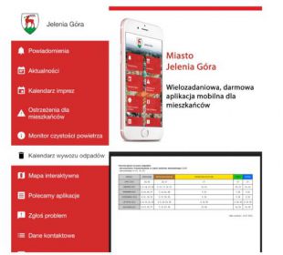 Kalendarz wywozu odpadów jest już dostępny w Aplikacji Mobilnej Jelenia Góra