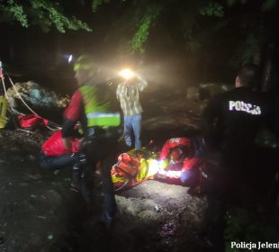 Turysta wypadł ze Złotego Widoku