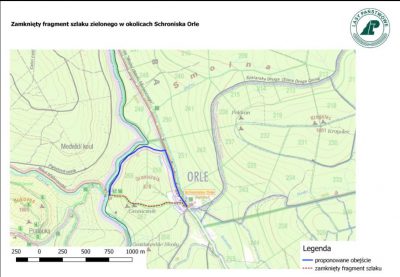 Uwaga, zamknięty szlak!