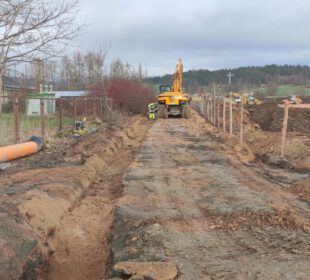 Brak oznakowania robót na drodze