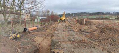 Brak oznakowania robót na drodze