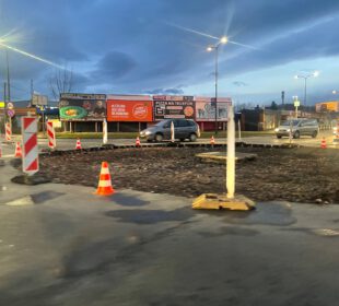 Trwa przebudowa ronda WOŚP