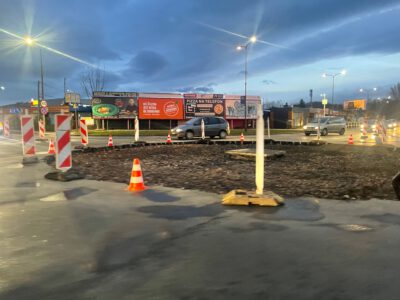 Trwa przebudowa ronda WOŚP
