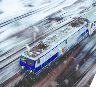 Kolej przygotowana do zimy