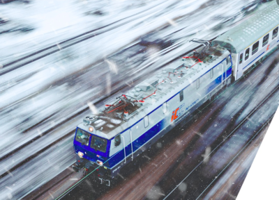 Kolej przygotowana do zimy