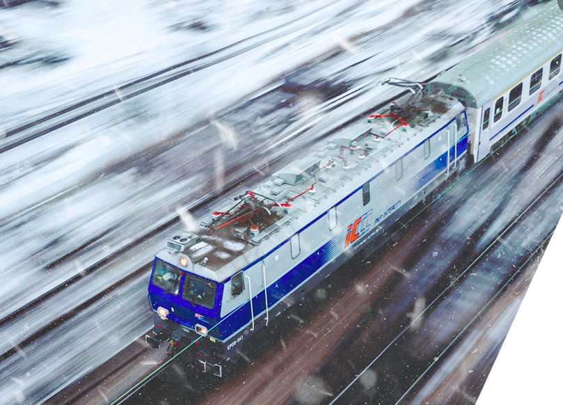 Kolej przygotowana do zimy