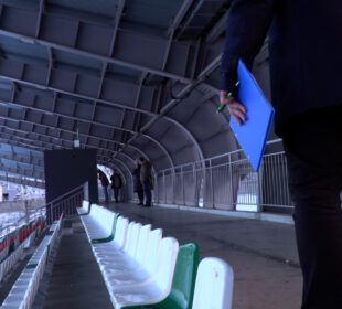 Wizytacja na stadionie