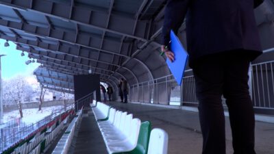 Wizytacja na stadionie Wizytacja na stadionie