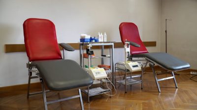 Punkt krwiodawstwa na KPSW