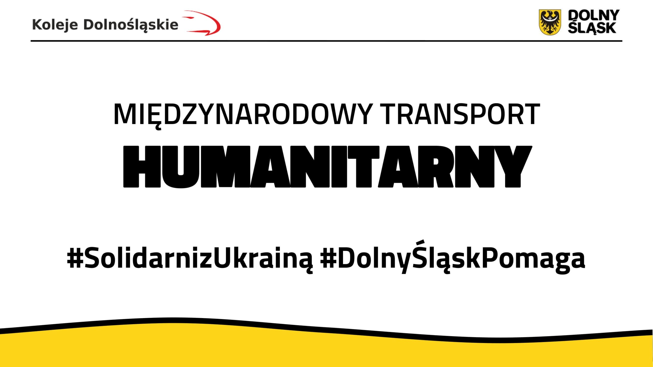 Marszałek organizuje międzynarodowy transport humanitarny Marszałek organizuje międzynarodowy transport humanitarny