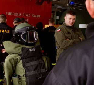 Saperzy z Bolesławca szkolili jeleniogórskich strażaków