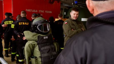 Saperzy z Bolesławca szkolili jeleniogórskich strażaków