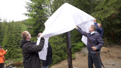 Nowy gość przy moście na Izerze