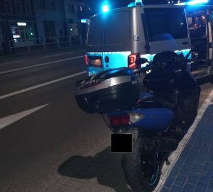 Policjanci zatrzymali nietrzeźwego motocyklistę, który odpowie również za znieważenie funkcjonariuszy