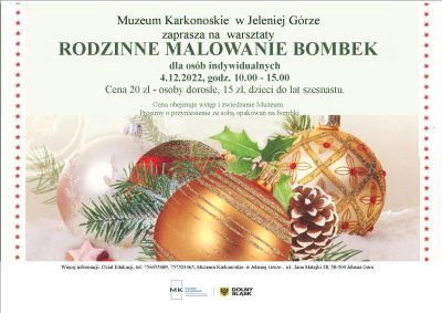 Rodzinne Malowanie Bombek w Muzeum Karkonoskim