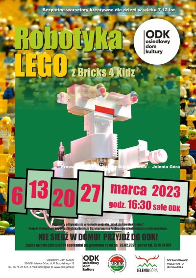 Robotyka Lego z Bricks 4 Kidz® w ODK Jelenia Góra
