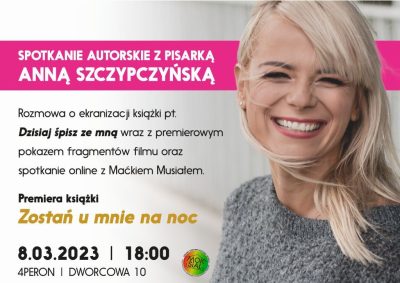 Podwójna premiera Anny Szczypczyńskiej – pisarki ze Szklarskiej Poręby