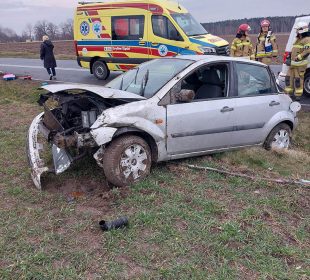 Kierująca trafiła do szpitala Kierująca trafiła do szpitala