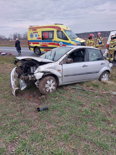 Kierująca trafiła do szpitala