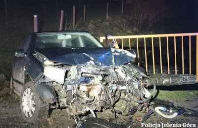 Jechała po alkoholu, znacznie przekroczyła prędkość i uderzyła w barierę ochroną mostu. Ponadto auto było bez przeglądu technicznego i ubezpieczenia