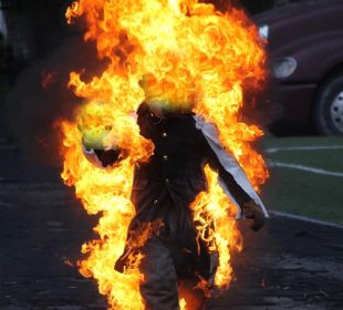 Oblała byłego partnera benzyną i podpaliła