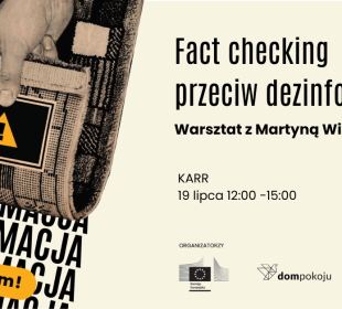 Fact checking przeciw dezinformacji – warsztaty z Martyną Wilk w Jeleniej Górze Fact checking przeciw dezinformacji – warsztaty z Martyną Wilk w Jeleniej Górze