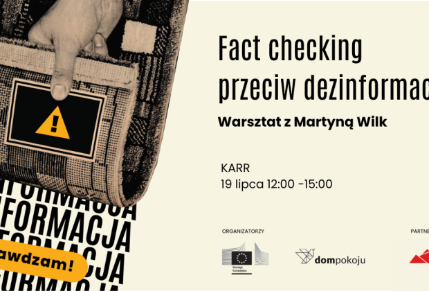 Fact checking przeciw dezinformacji – warsztaty z Martyną Wilk  w Jeleniej Górze